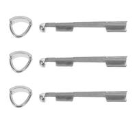 HEMOTON 3pcs Metal Pool Cue Tip Repair Tool Billiard Cue Tip Presser Clamp for Snooker and Pool Stick Maintenance for Precise Shaping and Replacement