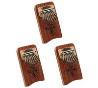 HEMOTON 3pcs Mini Kalimba Thumb Piano Finger Piano Kalimba Instrument for Beginner Portable Musical for Jazz Music Lovers