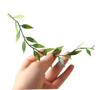HEMOTON 3pcs Miniature Dollhouse Garden Vines Realistic Artificial Leaf Garland for Decorative Greenery High-fidelity Craftsmanship Dollhouse Miniature Foliage Accessories