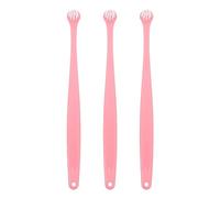 HEMOTON 3pcs Pet Toothbrush Small Dog Cat Puppy Round Bristle Tooth Brush for Dogs Cats Long Handle Cleaning Dental Care