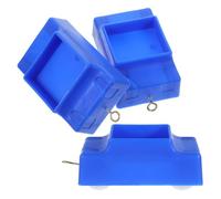 HEMOTON 3pcs Physics Laboratory Car Model for Mechanics Experiments Plastic Trolley with Inclined Ramp Teaching Instrument for Students Science Education and Physics Lab Use