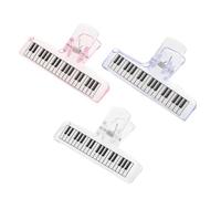 HEMOTON 3pcs Piano Music Folder Sheet Holders Acrylic Music Book Clip Score Clips Lightweight Holder for Students