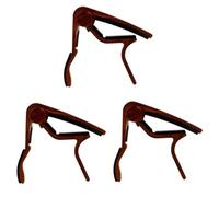 HEMOTON 3pcs Professional Guitar Accessory Aluminium Alloy Capo Easy to Use Tuner for Folk and Electric Guitars