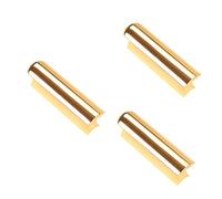 HEMOTON 3pcs R55b Hawaii Steel Guitar Slide Bar Stick Stainless Steel Slider for Electric Guitar Bass