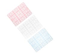 HEMOTON 3pcs Rabbit Cage Mat Plastic Grid Mats for Small Animal Cages Chinchilla Bunny Hamster Rabbit Flooring Pee Pads Easy to Clean