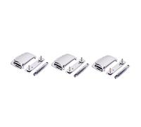 HEMOTON 3pcs Replacement Wraparound Bridge Tailpiece Set for Electric Guitar Roller Saddle Bridge Cover Strong Construction Diy Music Accessory Kit
