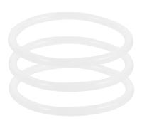 HEMOTON 3pcs Rubber Rings for Singing Bowls White Instruments Cushion Set to Prevent Bowl from Colliding for Meditation and Craft Decoration