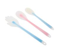 HEMOTON 3pcs Silicone Body Guasha Tool Set, Handheld Back and Shoulder Massage Hammer, Thickened Palm Massage Stick for Home Use, Blue and Pink