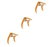 HEMOTON 3pcs Silicone Pad Guitar Capo Tuner Clip-on for Acoustic Electric Guitars Easy to Use for Ukulele Banjo Mandolin and Violin