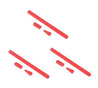 HEMOTON 3pcs Silicone Sleeve for Stylus Pen Protective Cover Compatible Pencil Red Integrated Cap for Easy Charging Shock Scratch Fits Devices