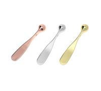 HEMOTON 3pcs Silver Zinc Alloy Eye Cream Applicator Stick with Cooling Effect and Facial Massage Function for Precise Makeup and Skincare Application, for Female Friends and Wife