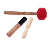 HEMOTON 3pcs Singing Bowl Mallet for Meditation Yoga Spiritual Practices Small Wooden Strikers for Sound Bowls for Healing Relaxation