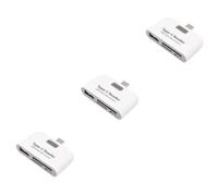 HEMOTON 3pcs Single USB 3.1 Hub with Type-c Port and Micro Memory Card Interface Compatible with Laptop Air (white)