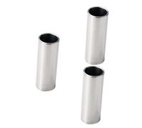 HEMOTON 3pcs Stainless Steel Guitar Slide for Acoustic Blues Plated Finger Slider for Steel String Players