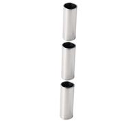 HEMOTON 3pcs Stainless Steel Guitar Slide for Acoustic Guitar Playing Chrome Plated Finger Slide