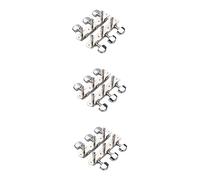 HEMOTON 3pcs String Acoustic Guitar Tuning Key Pegs Metal Square Button a Guitar Tuner Keys for Classical Instruments for Accurate Pitch