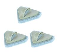 HEMOTON 3pcs Triangle Cleaning Brush Sponge Brush for Kitchen Bathroom Washing Plastic Handle Scrubber