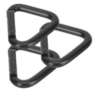 HEMOTON 3Pcs Triangle Climbing Carabiner Clips Heavy Duty Aluminum Alloy Buckles for Outdoor Gear Key Chains and Backpacking Lightweight Durable Easy to Use