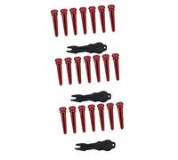 HEMOTON 3sets Acoustic Guitar Bridge Pins Guitar String Nails in Wood String Pegs Accessories for Acoustic Folk 7pcs*3