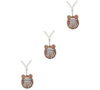 HEMOTON 3sets Kalimba Thumb Piano Simple Shape Design for Boys and Girls Adults Tuned Keys Music Toy