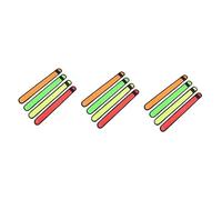 HEMOTON 3sets LED Luminous Slap Bracelet Set High Visibility Night Running Warning Wristbands for Safety Red Green Orange Yellow for Jogging Walking Hiking 4pcs*3