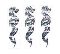 HEMOTON 3sheets Guitar Fretboard Sticker Fret Inlay Decals Guitar Fretboard Decals for Electric Acoustic Ukulele Bass
