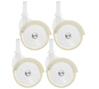HEMOTON 4-pack Replacement Wheels for Baby Walkers And Strollers, Universal Front Swivel Casters for Walker Parts, Easy to Install Smooth Rolling for Infant Walking