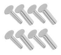 HEMOTON 4 Pairs Stainless Steel Kitchen Knives Rivets DIY Tool for Knife Handle Repair Sturdy Grip Fixing Kit Classic Design for Restoring and Maintaining