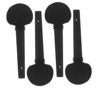 HEMOTON 4 Pcs Imitation Ebony Cello Tuning Pegs Set Musical Instrument Accessories Replacement Parts for Cello Decorative Black Pegs Suitable for Smooth Performance