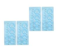HEMOTON 4 Pcs Paper Quilling Tool, Half Ball Dome Mold for 3D Crafts