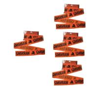 HEMOTON 4 Rolls Durable Pe Skull Warning Tape Halloween Decorative Warning Tape for Haunted House Party Supplies and Spooky Indoor Outdoor Decorations