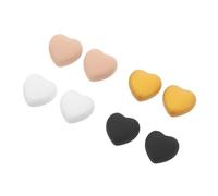 HEMOTON 4 Sets Magnetic Shawl Scarf Pins Heart-shaped Wear-resistant Multi-use Magnet Buttons for Women Hijab Banquets Weddings and Business Events Accessories