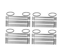 HEMOTON 4 Sets Stainless Steel Guitar Fret Protector with Elastic Bands Fingerboard Guards for Polishing and Repair Scratch-resistant Fret Dressing Accessories for Luthier Maintenance