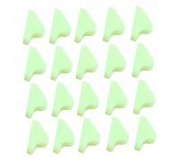 HEMOTON 40 Pcs Shiny Rope Buckle Set Fluorescent Tent Triangle Buckles for Outdoor Safety for Camping Hiking and Travel Glow the Dark to Prevent Tripping at Night