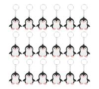 HEMOTON 40pcs Cute Penguin Keychain Pack with Educational Value and Sturdy Pvc Material, for Gifting and Party Favors, for Keys and Backpacks, Featuring Eye-catching Penguin-shaped Design