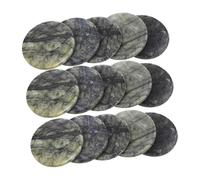 HEMOTON 40pcs Flat River Rocks for Outdoor Games Fun Water Bonding Team Building Skill Enhancement at Beaches and Lakes