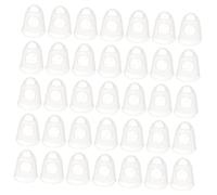 HEMOTON 40pcs Guitar Fingertip Protectors Silicone Finger Guards for Ukulele Electric Guitar Protect Your Fingers While Playing Music