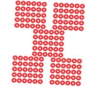 HEMOTON 450pcs Felt Piano Keyboard Washers for Leveling Key Balance Felt Material for Piano Regulating Tools Red Thickness for Beginners and Professionals
