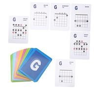 HEMOTON 49pcs Guitar Chord Player Essential Chords Chart for Fretboard Fluency