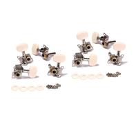HEMOTON 4pairs Guitar Tuning Pegs Replacement Keys Machine Heads for Acoustic Guitar String Tuners Essential Accessories for Beginners and Ukulele Tuning Pegs Use