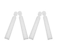 HEMOTON 4pcs 2X Magnifier Ruler Set with Scale, Portable Multifunctional Mini Measuring Tools for Engineering Students, Math and Drawing, Compact Plastic Teaching Rulers for School and