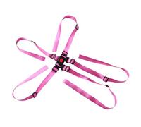 HEMOTON 4pcs Adjustable Harness for Strollers and High Chairs Fade-Resistant Straps with Convenient Comfortable Fit for Growing in Purple