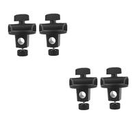 HEMOTON 4pcs Adjustable Rack Adapter Cross Bar Clamps Microphone Arm for Photography Podcast Equipment Bundle