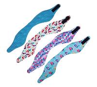 HEMOTON 4Pcs Adjustable Shower Headband Ear Covers for Swimming Elastic Ear Protector Headband for Water Activities Random Style Lightweight and Comfortable Design
