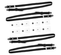 HEMOTON 4pcs Adjustable Tv Tip Straps Furniture Safety Kit for Proofing Flexible Installation for Wall Mounted Cabinet Tvs Secure Retaining Tethers Prevent Falling Compatible with Various
