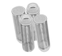 HEMOTON 4pcs Aquarium Intake Filter Guard Stainless Steel Mesh Covers for Fish Tank Inlet Protection Suitable for Small Fish and Shrimp Safe Filtration Easy to Clean