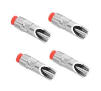 HEMOTON 4pcs Automatic Pig Nipple Waterer with High Strength Stainless Steel Tank Connectors and Filter for Piglets and Sows Controlled Flow Drinker for Farm Efficiency and Use
