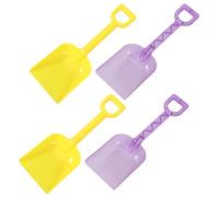 HEMOTON 4pcs Beach Sand Shovels Set, Colorful Plastic Scooping Spades for Outdoor Sand Play, Suitable for Boys and Beach Party and Sandbox Activities