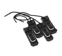 HEMOTON 4pcs Black Nylon Replacement Paddle Board Fin Buckles for Surf Bar and Seat Board, Increase Stability and Direction Control, Outdoor Surfing Accessory