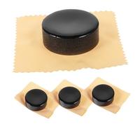 HEMOTON 4pcs Black Rosin for Violin Cello Viola and Erhu Strings, Natural Non-toxic Rosin Blocks for Stringed Instrument Bow Accessories, Suitable for Orchestral and Student Use